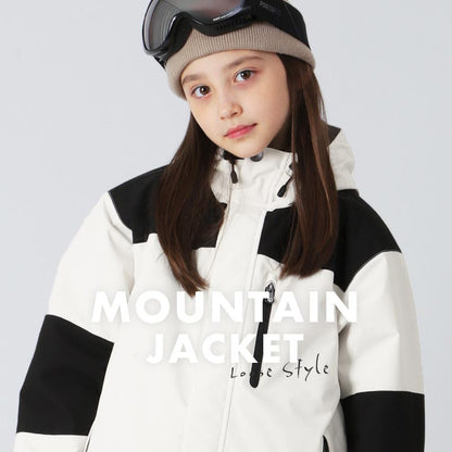 Raglan color scheme Jacket 100~150 cm Snowboard wear Junior PONTAPES PPJJ-120 
