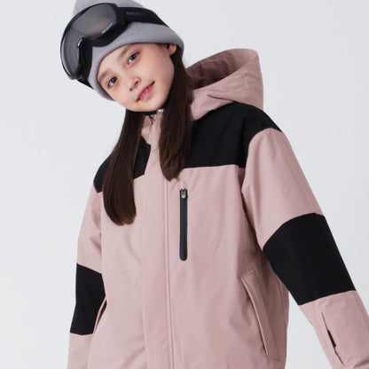 スノーボードウェア キッズ ジャケット単品 ジュニア スキーウェア 中綿入り 撥水 防寒 15cmサイズ調整可 25-26モデル PONTAPES/ポンタぺス PPJJ-1202