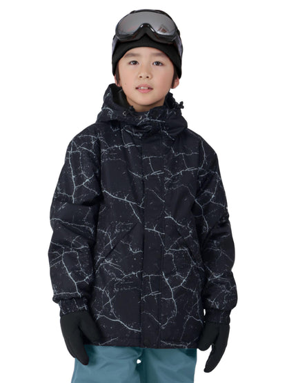 Printed Jacket 100~150 cm Snowboard Wear Junior PONTAPES PJJ-121PR 