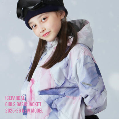 인쇄 무늬 재킷 스노우 보드웨어 주니어 100 110 120 130 140 150 cm IJJ-222PR 