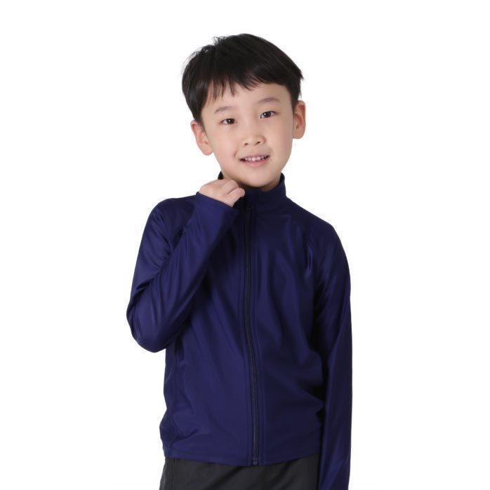 Rashguard kids school swimming class children's junior parka school swimsuit long sleeves UPF50+ UV UV cut rush parka UV parka pool surf pants torenka leggings surf hat also 4 colors 110~150 KICKS KJR-300 