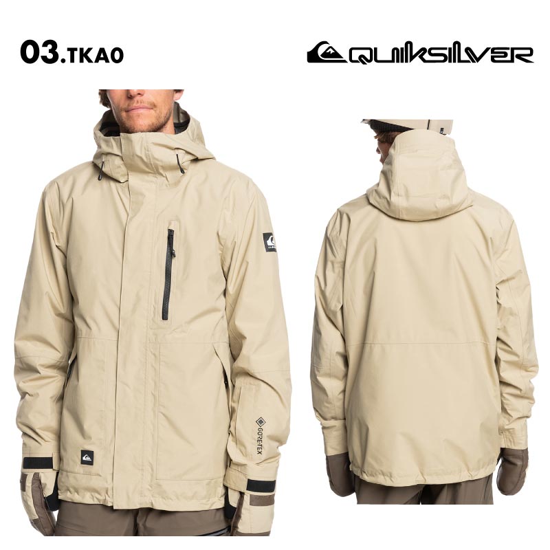 QUIKSILVER/クイックシルバー メンズ GORE-TEX スノージャケット MISSION JK 2024-25 SNOW EQYTJ03487 スノーウェア スノボウェア スノーボードウェア スキーウェア ボードウェア ブランド おしゃれ 男性用