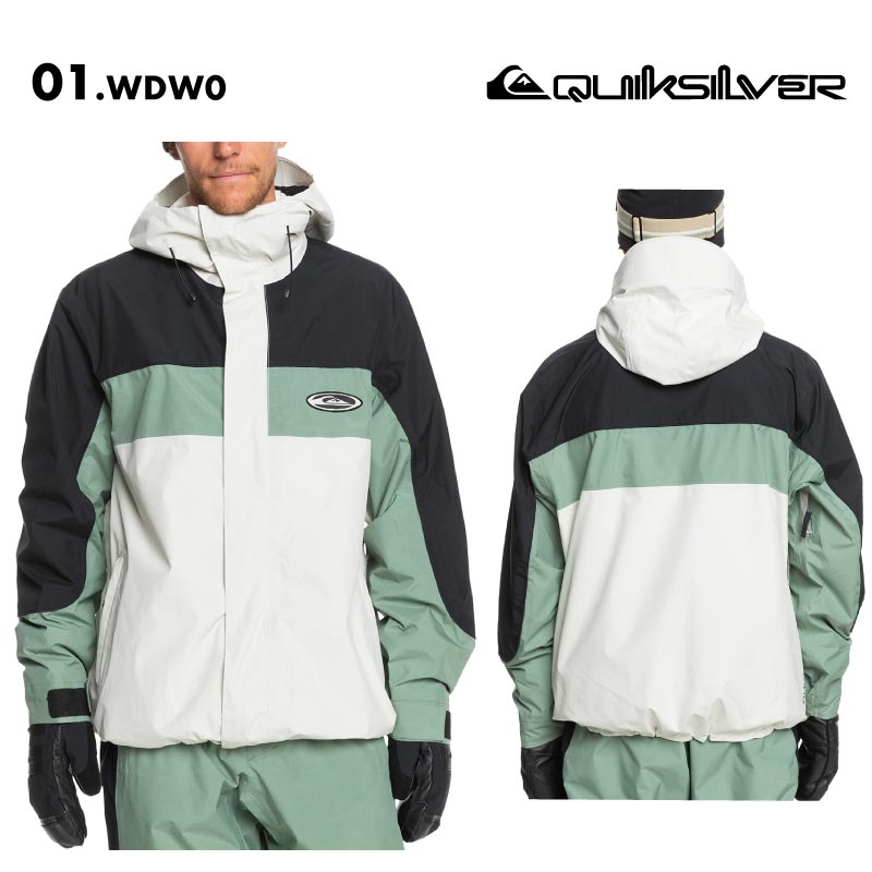 QUIKSILVER/クイックシルバー メンズ GORE-TEX スノージャケット HIGH ALTITUDE JK 2024-25 SNOW EQYTJ03467 スノーウェア スノボウェア スノーボードウェア スキーウェア ボードウェア ブランド おしゃれ 男性用