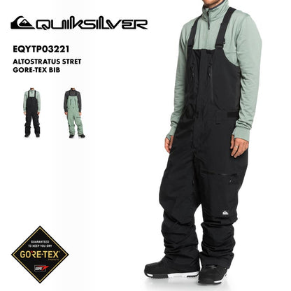 QUIKSILVER/クイックシルバー メンズ GORE-TEX スノー ビブパンツ ALTOSTRATUS STRET GORE-TEX BIB 2024-25 SNOW EQYTP03221 スノーウェア スノボウェア スノーボードウェア スキーウェア ボードウェア ブランド おしゃれ 男性用