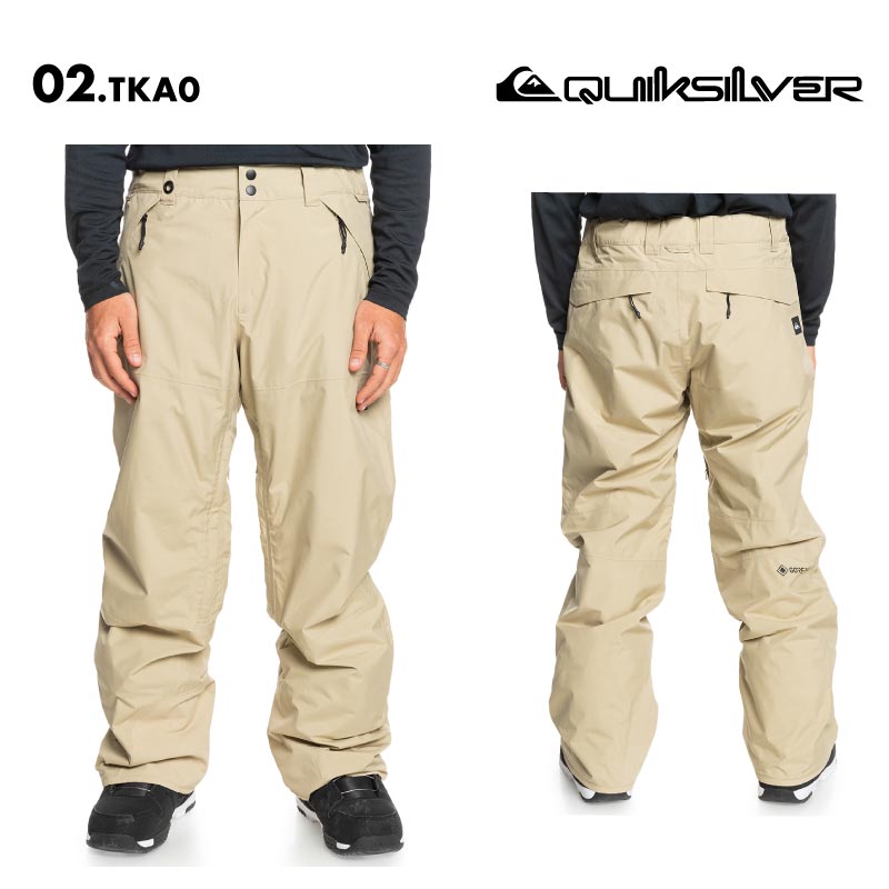 QUIKSILVER/クイックシルバー メンズ GORE-TEX スノーウェア パンツ MISSION PT 2024-25 SNOW EQYTP03229 スノボウェア スノーボードウェア スキーウェア ボードウェア ブランド おしゃれ 男性用