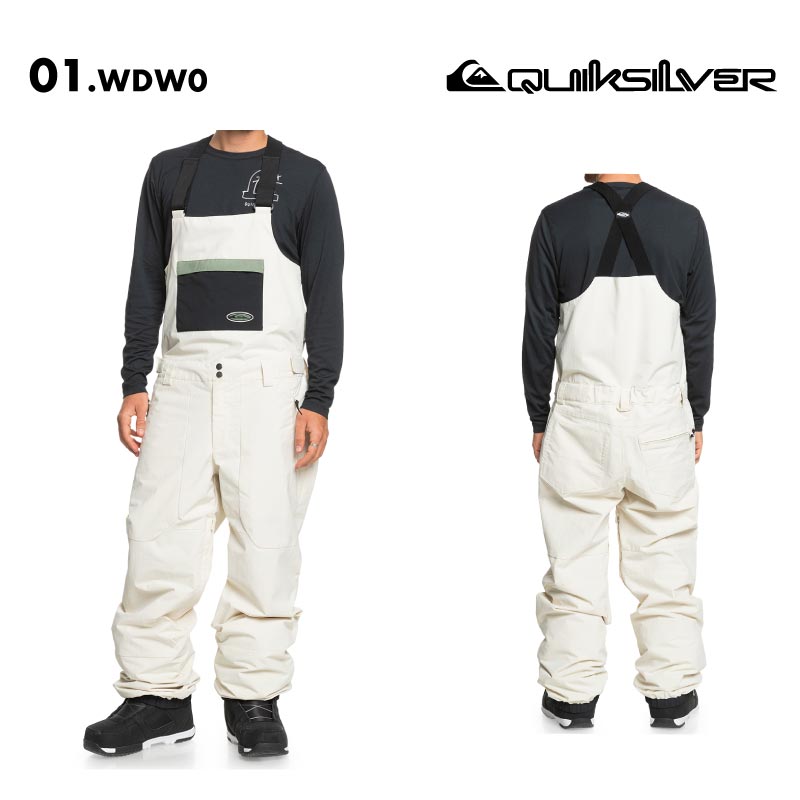 QUIKSILVER/クイックシルバー メンズ スノーウェア ビブパンツ FLY HIGH BIB 2024-25 SNOW EQYTP03212 スノボウェア スノーボードウェア スキーウェア ボードウェア ブランド おしゃれ 男性用