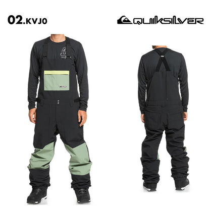 QUIKSILVER/クイックシルバー メンズ スノーウェア ビブパンツ FLY HIGH BIB 2024-25 SNOW EQYTP03212 スノボウェア スノーボードウェア スキーウェア ボードウェア ブランド おしゃれ 男性用