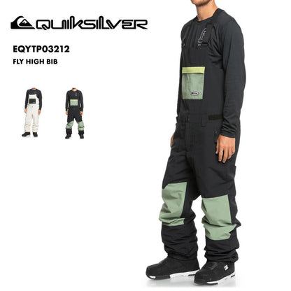 QUIKSILVER/クイックシルバー メンズ スノーウェア ビブパンツ FLY HIGH BIB 2024-25 SNOW EQYTP03212 スノボウェア スノーボードウェア スキーウェア ボードウェア ブランド おしゃれ 男性用