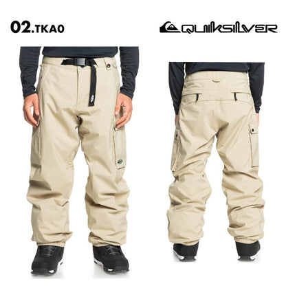 QUIKSILVER/クイックシルバー メンズ スノーウェア パンツ SNOW DOWN CARGO PT 2024-25 SNOW EQYTP03215 スノボウェア スノーボードウェア スキーウェア ボードウェア ブランド おしゃれ 男性用