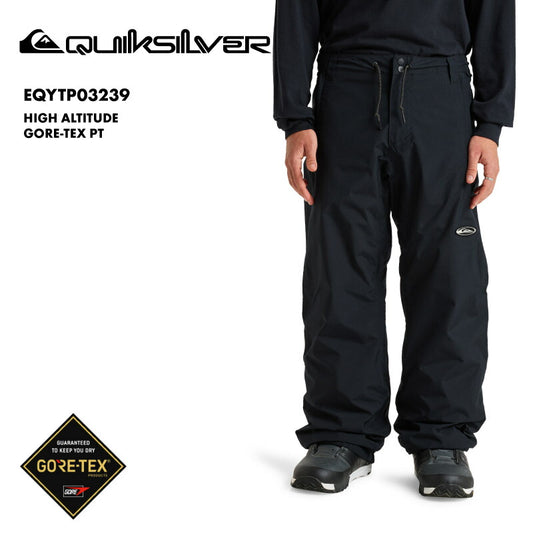 QUIKSILVER/クイックシルバー メンズ GORE-TEX スノーパンツ HIGH ALTITUDE GORE-TEX PT 2025-26SNOW EQYTP03239 スノーウェア スノー スキー スノボ スノーボード ウインタースポーツ ブーツゲイター 連結用ループ ドローコード ベンチレーション 男性用