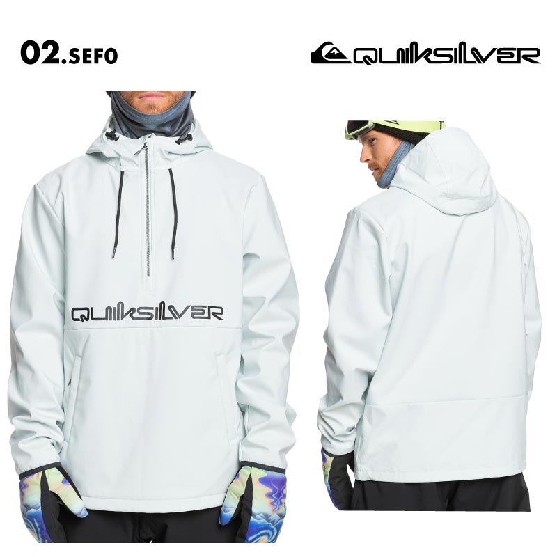 QUIKSILVER/クイックシルバー メンズ ハーフジップ ジャケット LIVE FOR THE RIDE 2024-25 SNOW EQYFT04954 スノーウェア スノボウェア スノーボードウェア スキーウェア ボードウェア ブランド おしゃれ 男性用