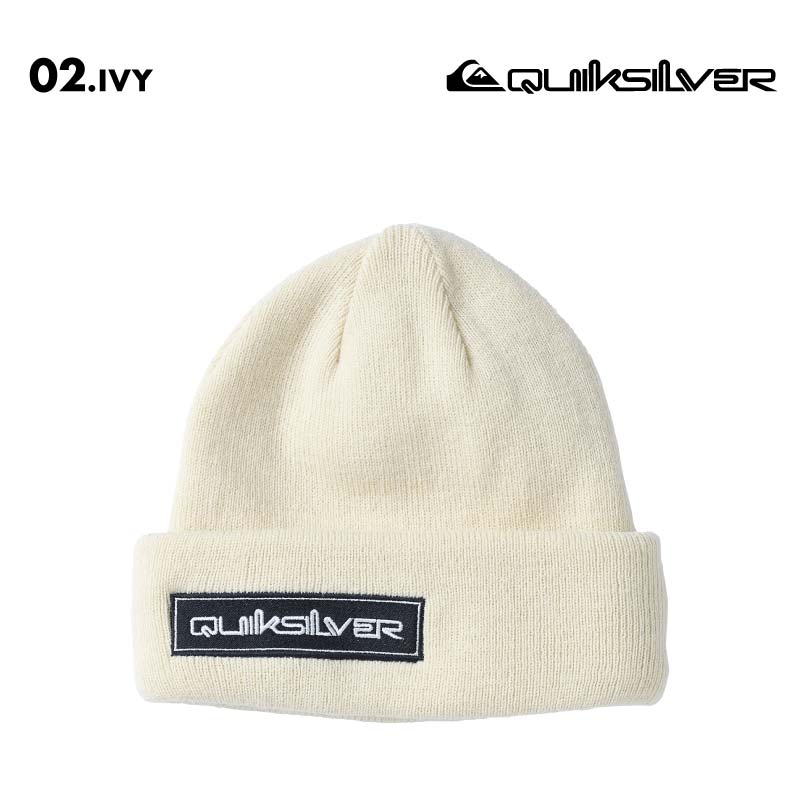 QUIKSILVER/クイックシルバー メンズ ニット帽 QS 2WAY BEANIE 2024 FALL&WINTER QBE244304 アクリル 男性用 防寒 ニットキャップ ビーニー ２WAY ロゴ 撥水 帽子 おしゃれ【メール便発送 24FW-02】