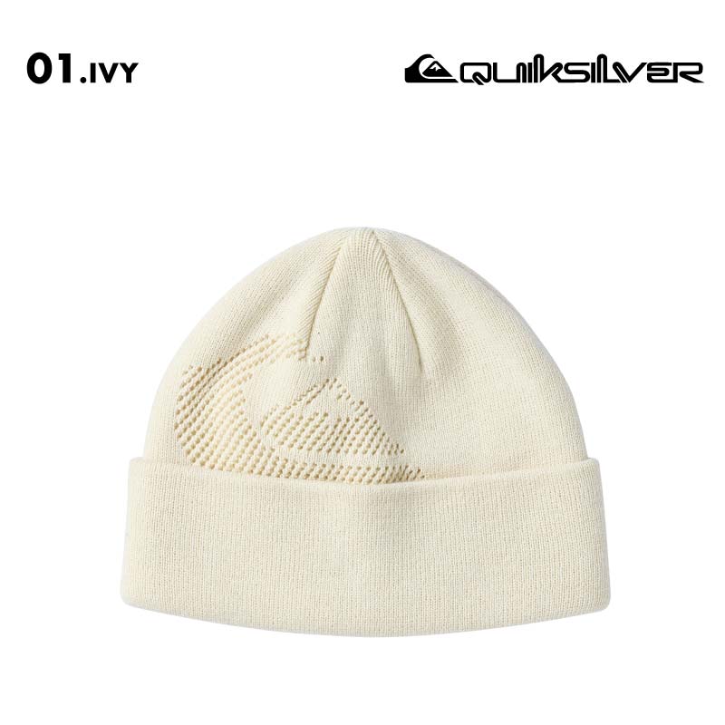 QUIKSILVER/クイックシルバー メンズ ニット帽 QS MW JACQUARD BEANIE 2024 FALL&WINTER QBE244305 アクリル 男性用 シンプル ニットキャップ ビーニー おしゃれ 撥水 帽子【メール便発送 24FW-02】