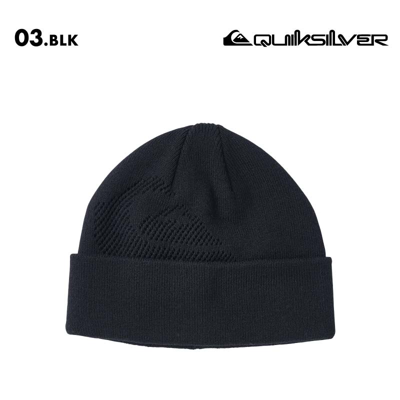 QUIKSILVER/クイックシルバー メンズ ニット帽 QS MW JACQUARD BEANIE 2024 FALL&WINTER QBE244305 アクリル 男性用 シンプル ニットキャップ ビーニー おしゃれ 撥水 帽子【メール便発送 24FW-02】