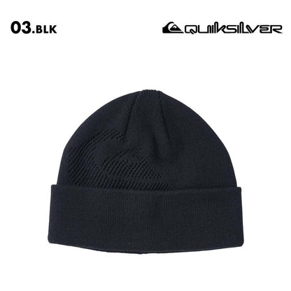 QUIKSILVER/クイックシルバー メンズ ニット帽 QS MW JACQUARD BEANIE 2024 FALL&WINTER QBE244305 アクリル 男性用 シンプル ニットキャップ ビーニー おしゃれ 撥水 帽子【メール便発送 24FW-02】