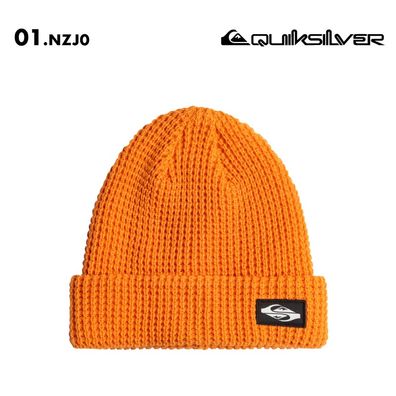 QUIKSILVER/クイックシルバー メンズ ニット帽 TOFINO BEANIE 2024-25 SNOW EQYHA03400 スノーボード スキー スノボ 防寒 ビーニー ニットキャップ ワッフル編み デイリー使い アクリル シンプル 男性用【メール便発送 24FW-05】