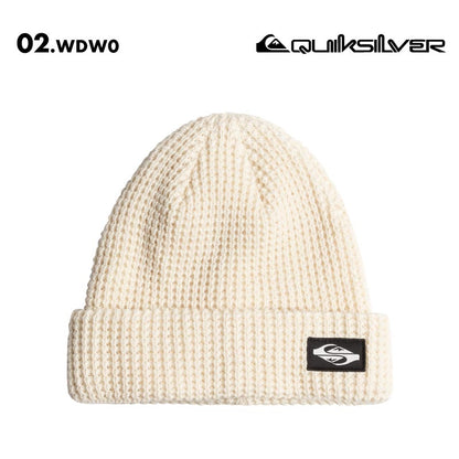 QUIKSILVER/クイックシルバー メンズ ニット帽 TOFINO BEANIE 2024-25 SNOW EQYHA03400 スノーボード スキー スノボ 防寒 ビーニー ニットキャップ ワッフル編み デイリー使い アクリル シンプル 男性用【メール便発送 24FW-05】