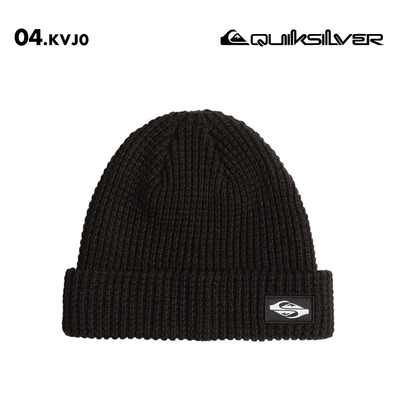 QUIKSILVER/クイックシルバー メンズ ニット帽 TOFINO BEANIE 2024-25 SNOW EQYHA03400 スノーボード スキー スノボ 防寒 ビーニー ニットキャップ ワッフル編み デイリー使い アクリル シンプル 男性用【メール便発送 24FW-05】