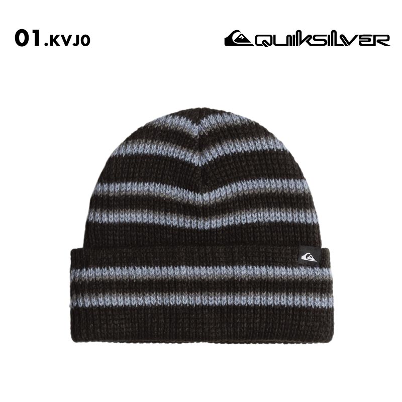 QUIKSILVER/クイックシルバー メンズ ニット帽 SPLIT BEANIE 2024-25 SNOW EQYHA03379 スノーボード スキー スノボ 防寒 ビーニー ニットキャップ ボーダー ポップ アクリル マルチカラー 男性用【メール便発送 24FW-05】