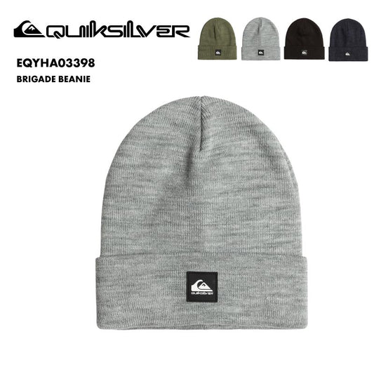 QUIKSILVER/クイックシルバー メンズ ニット帽 BRIGADE BEANIE 2024-25 SNOW EQYHA03398 スノーボード スキー スノボ 防寒 ビーニー ニットキャップ ハイゲージニット 定番 シンプル 普段使い 男性用【メール便発送 24FW-05】