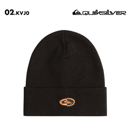 QUIKSILVER/クイックシルバー メンズ ニット帽 MIDNIGHT BEANIE 2024-25 SNOW EQYHA03382 スノーボード スキー スノボ 防寒 ビーニー ニットキャップ ロゴ シンプル リフレクトプリント 普段使い 男性用【メール便発送 24FW-05】