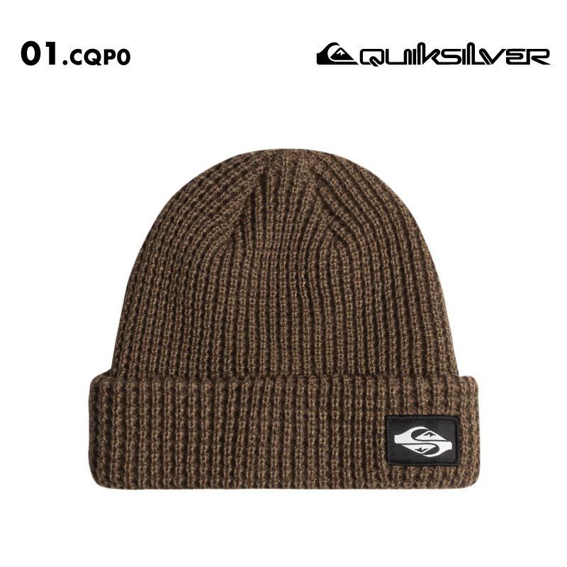 QUIKSILVER/クイックシルバー キッズ ジュニア ニット帽 TOFINO YOUTH BEANIE 2024-25 SNOW EQBHA03079 スノーボード スキー スノボ 防寒 ビーニー ニットキャップ アクリル ワッフル編み シンプル 普段使い ジュニア 子供用 こども用 男の子用 女の子用【メール便発送 24FW-05】