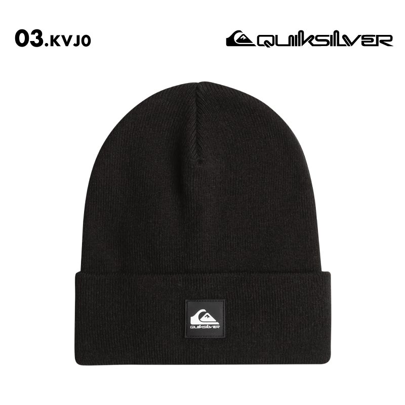 QUIKSILVER/クイックシルバー キッズ ジュニア ニット帽 BRIGADE YOUTH BEANIE 2024-25 SNOW EQBHA03088 スノーボード スキー スノボ 防寒 ビーニー ニットキャップ ハイゲージニット シンプル ロゴ アクリル ジュニア 子供用 こども用 男の子用 女の子用【メール便発送 24FW-05】