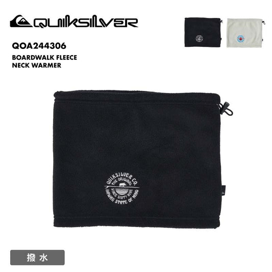 QUIKSILVER/クイックシルバー メンズ ネックウォーマー BOARDWALK FLEECE NECK WARMER 2024 FALL&WINTER QOA244306 防寒 マフラー フリース スキー スノボ 調節可能 普段使い ワンポイント 暖かい 男性用【メール便発送 24FW-02】