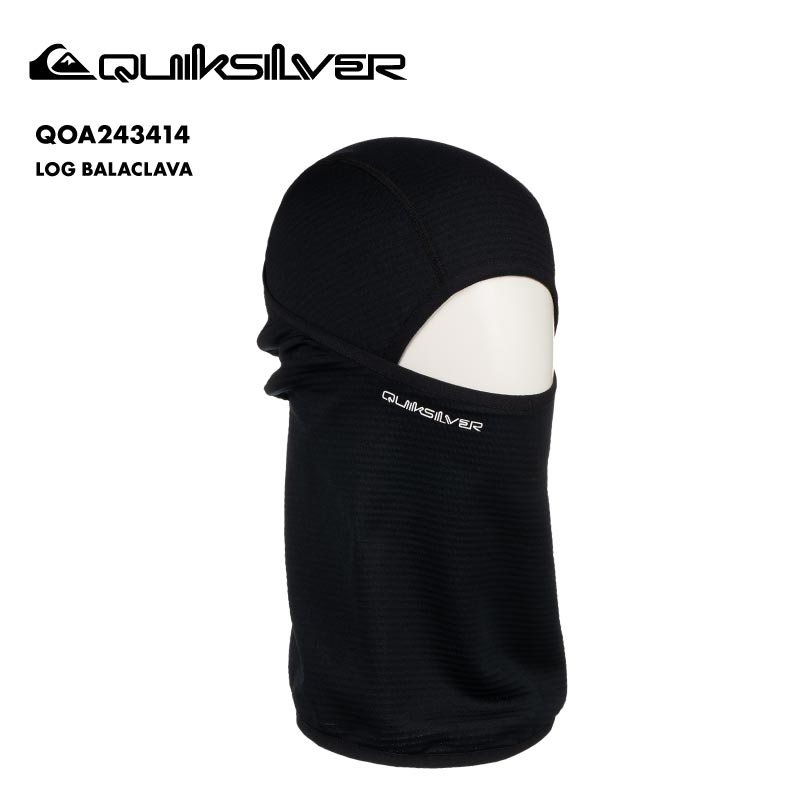 QUIKSILVER/クイックシルバー メンズ バラクラバ LOG BALACLAVA 2024-25 SNOW QOA243414 スノーボード スキー スノボ 防寒 首元 フード付きネックウォーマー ブランド ストレッチ素材 吸湿速乾 シンプル 男性用【メール便発送 24FW-05】