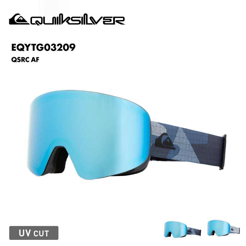 QUIKSILVER/クイックシルバー メンズ スノーゴーグル QSRC AF 2024-25 SNOW EQYTG03209 スノーボード スキー ウインタースポーツ 保護 UVカット キズ防止加工 メッシュフィルター 軽量フレーム 曇り防止レンズ 正規品 男性用