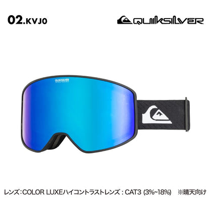 QUIKSILVER/クイックシルバー メンズ スノーゴーグル STORM AF 2024-25 SNOW EQYTG03210 スノーボード スキー ウインタースポーツ 保護 UVカット キズ防止加工 メガネ対応 メッシュフィルター 曇り防止レンズ 正規品 男性用