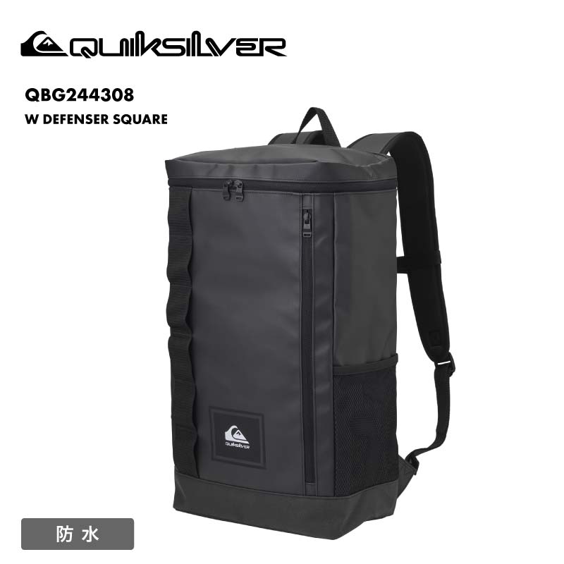 QUIKSILVER/クイックシルバー メンズ バックパック W DEFENSER SQUARE 2024 FALL&WINTER QBG244308 リュック 鞄 かばん ザック メンズ 耐水 ドリンクホルダー付き 大容量 汚れにくい ブランド