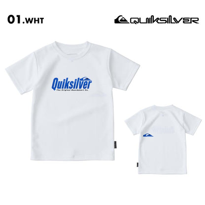 QUIKSILVER/クイックシルバー ジュニア 半袖 ラッシュガード Tシャツ REPLAY SS YOUTH 2025 SPRING JP KLY251008 半袖 水着 ビーチ サーフィン プール 海水浴 海 ロゴ 紫外線対策 Tシャツ ジュニア 子供用 こども用 男の子用 女の子用【メール便発送 25SS-01】