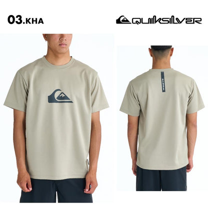 QUIKSILVER/クイックシルバー メンズ 半袖 ラッシュガード COMP LOGO SS 26 SPRING QLY261017 ボード 水着 サーフィン Tシャツ 海水浴 ビーチ 連結ループ シンプル 日焼け防止 ロゴ 男性用【メール便発送 26SS-01】