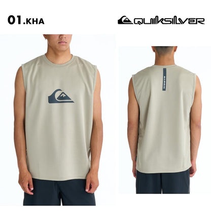 QUIKSILVER/クイックシルバー メンズ タンクトップ ラッシュガード COMP LOGO SL 26 SPRING QLY261025 ボード 水着 サーフィン 袖なし 海水浴 ビーチ 連結ループ シンプル 日焼け防止 ロゴ 男性用【メール便発送 26SS-01】