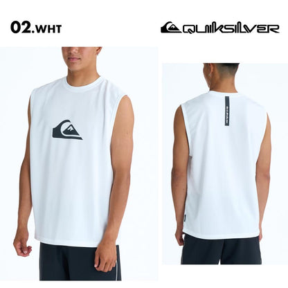 QUIKSILVER/クイックシルバー メンズ タンクトップ ラッシュガード COMP LOGO SL 26 SPRING QLY261025 ボード 水着 サーフィン 袖なし 海水浴 ビーチ 連結ループ シンプル 日焼け防止 ロゴ 男性用【メール便発送 26SS-01】