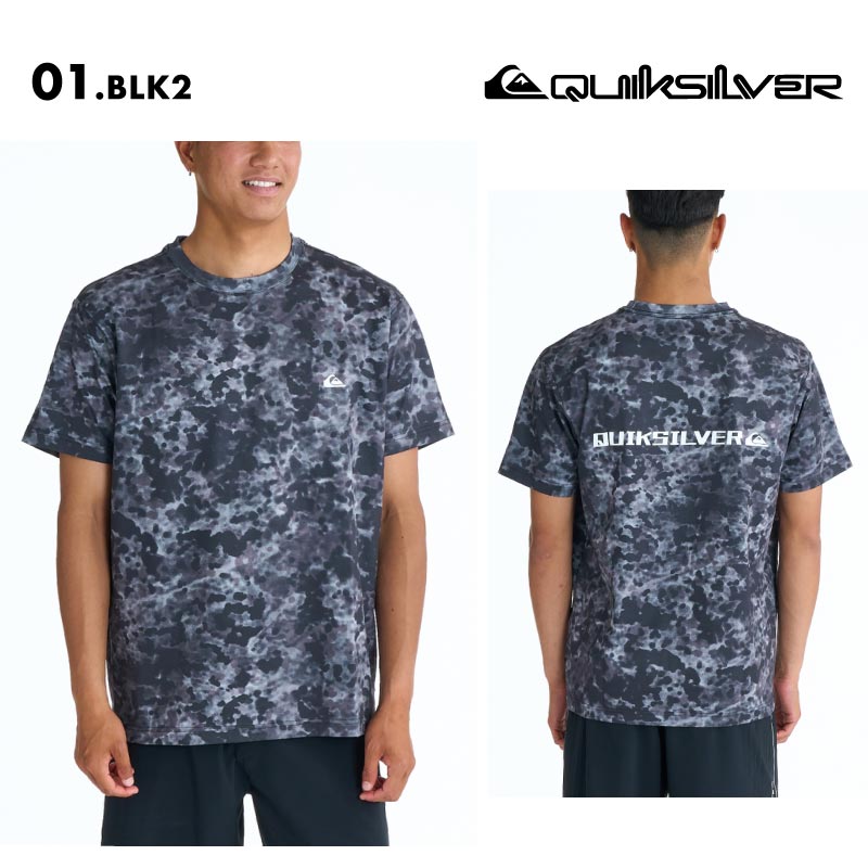QUIKSILVER/クイックシルバー メンズ 半袖 ラッシュガード FONT QSMW