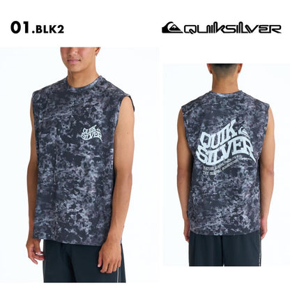 QUIKSILVER/クイックシルバー メンズ タンクトップ ラッシュガード BEND LOGO SL 26 SPRING QLY261026 ボード 水着 サーフィン 袖なし 海水浴 ビーチ 連結ループ シンプル 日焼け防止 ロゴ 男性用【メール便発送 26SS-01】