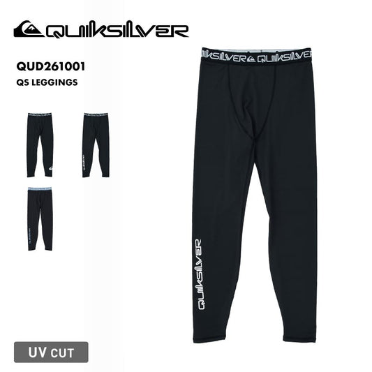 QUIKSILVER/クイックシルバー メンズ レギンス QS LEGGINGS 26 SPRING QUD261001 ボード 水着 サーフィン タイツ 海水浴 ビーチ 日焼け防止 マリンスポーツ 紫外線対策 ロゴ 男性用【メール便発送 26SS-01】