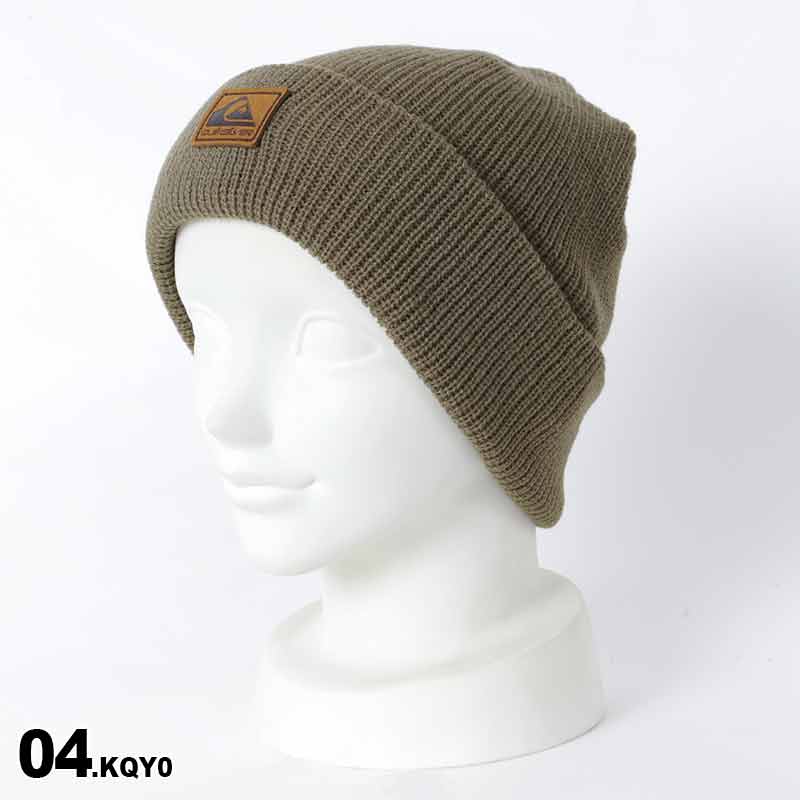 QUIKSILVER/クイックシルバー メンズ ダブル ニット帽 QBE234322 帽子 毛糸 ニットキャップ ビーニー ウォッチキャップ 折り返し スキー スノーボード スノボ 防寒 男性用【メール便発送_RA23】