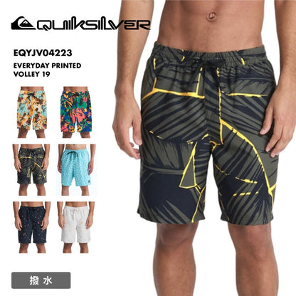 QUIKSILVER/クイックシルバー メンズ サーフパンツ EVERYDAY PRINTED VOLLEY 19 26 SPRING EQYJV04223 ボード 水着 サーフィン ハーフパンツ 海水浴 ビーチ 柄 ミドル丈 キーループ付き おしゃれ 男性用【メール便発送 26SS-01】