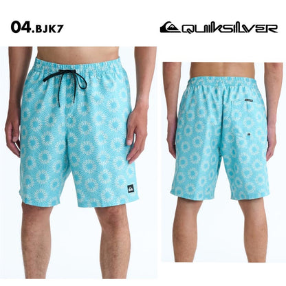 QUIKSILVER/クイックシルバー メンズ サーフパンツ EVERYDAY PRINTED VOLLEY 19 26 SPRING EQYJV04223 ボード 水着 サーフィン ハーフパンツ 海水浴 ビーチ 柄 ミドル丈 キーループ付き おしゃれ 男性用【メール便発送 26SS-01】