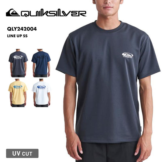 QUIKSILVER/クイックシルバー メンズ 半袖 ラッシュガード Tシャツ LINE UP SS 2024 SUMMER QLY242004 男性用【メール便発送 24SS-11】