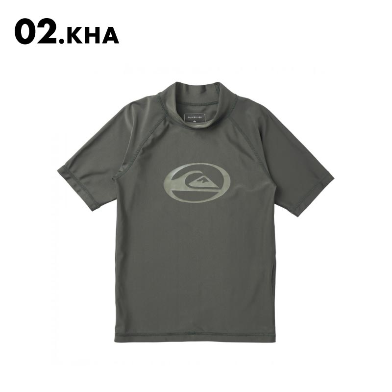 QUIKSILVER/クイックシルバー キッズ 半袖ラッシュガード SATURN SR YOUTH 2024 SPRING KLY241024 UVカット 水着 紫外線カット 紫外線対策 UPF50＋ 速乾 伸縮 水遊び プール アウトドア ジュニア 子供用 こども用 男の子用 女の子用[メール便発送 24SS-07]