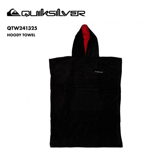 QUIKSILVER/クイックシルバー メンズ お着替えポンチョ HOODY TOWEL 2024 SPRING QTW241325 お着替えタオル バスタオル サウナポンチョ タオルポンチョ サーフポンチョ アウトドア キャンプ サーフィン 吸収 ビーチ 男性用