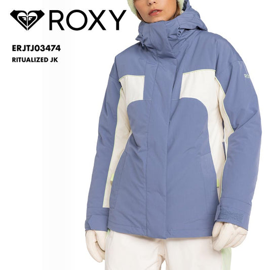 ROXY/ロキシー レディース スノージャケット RITUALIZED JK 2024-25 SNOW ERJTJ03474 スキー スノボ スノーボード チェストポケット パスポケット パウダースカート フード付き調節 ゴーグルポケット 防寒 ウインタースポーツ 女性用