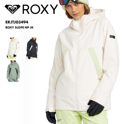 ROXY/ロキシー レディース スノージャケット ROXY SLOPE NP JK 2024-25 SNOW ERJTJ03494 スキー スノボ スノーボード チェストポケット パスポケット パウダースカート フード付き調節 ゴーグルポケット 防寒 ウインタースポーツ 女性用