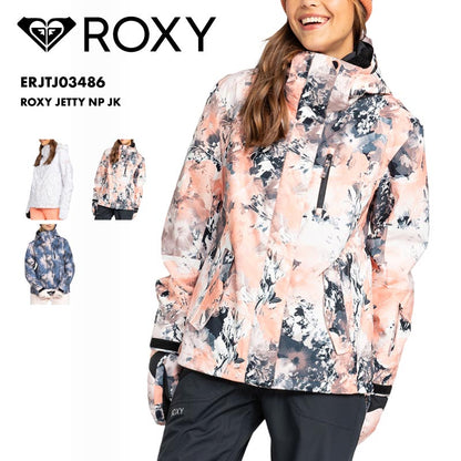 ROXY/ロキシー レディース スノージャケット ROXY JETTY NP JK 2024-25 SNOW ERJTJ03486 スキー スノボ スノーボード チェストポケット パスポケット パウダースカート フード付き調節 ゴーグルポケット 防寒 ウインタースポーツ 女性用