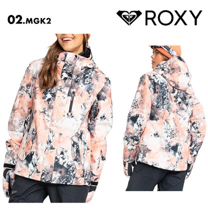 ROXY/ロキシー レディース スノージャケット ROXY JETTY NP JK 2024-25 SNOW ERJTJ03486 スキー スノボ スノーボード チェストポケット パスポケット パウダースカート フード付き調節 ゴーグルポケット 防寒 ウインタースポーツ 女性用