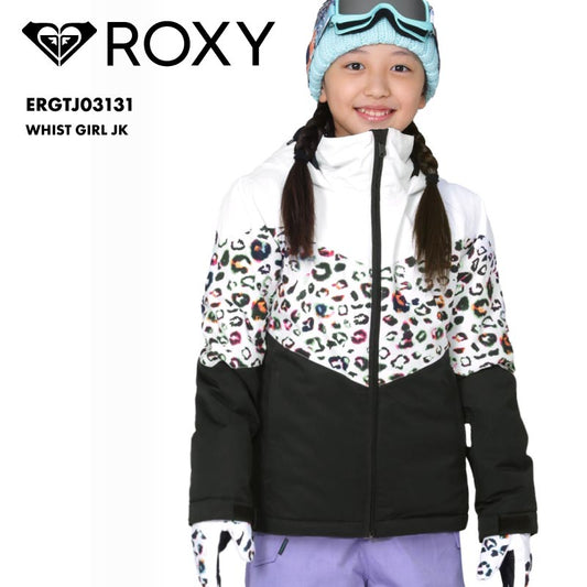 ROXY/ロキシー ジュニアスノーボードジャケット WHIST GIRL JK ERGTJ03131 スキーウェア スノボウェア スノボ ウェア スノーボード スキー かわいい おしゃれ 柄 フード ジュニア 子供用 こども用 男の子用 女の子用